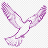 Simple Dove SVG Cutout Template A simple illustration of a dove in flight, created as an SVG file.