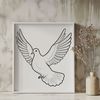 Detailed Dove Illustration A detailed illustration of a dove with realistic features, suitable as vector art.