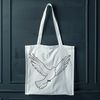 Vector Dove Design SVG File A white dove perched on a branch, depicted in vector design style.