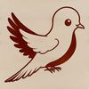 A detailed illustration of a dove in vector format, ideal for cutting machines like Cricut or laser cutters.