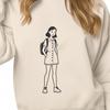Beautiful Vector Girl Silhouette Young girl silhouette made with vector graphics in SVG format.