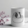 Cute Pocket Companion SVG Design A vector illustration of a happy guinea pig in a pocket, suitable for various applications.