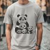 Cuddly Panda in Natural Surroundings An illustration of a cute panda in a natural habitat.