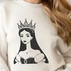A digital illustration of a female princess in a regal pose.