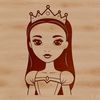 A young female character dressed in royal attire.