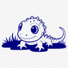 Free Scalable Salamander SVG Design A digital illustration of a salamander, created as a scalable vector graphic for various applications.