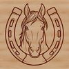SVG horse shoe vector design for laser cutting and DIY projects
