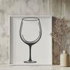 Beautiful Vector Wine Art An elegant vector design of a wine glass with a pour spout.