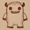 Cartoon Monster Design A simple, cartoon-style monster design suitable for Halloween decorations or crafts.