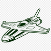 Galactic Explorer Vessel Vector illustration of a spaceship in flight through outer space.