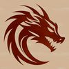 Dragon Head Design as a Free SVG Download A mythical dragon's head, illustrated as an SVG vector art design.