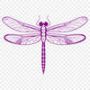 A colorful illustration of a dragonfly in flight, suitable for vector art design.