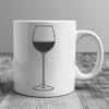 Elegant Wine Glass Illustration An SVG graphic design featuring a wine glass with a generous pour of liquid inside.