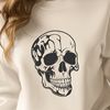 Gothic Inspired Clip Art A detailed vector design of a dripping skull, suitable for various applications including crafting and digital art.