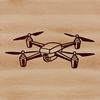 Flying Machine Vector Graphics Vector illustration of a unmanned aerial vehicle in flight.