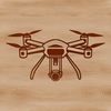 Aerial Vehicle Illustration Vector illustration of a drone in flight with detailed design elements.