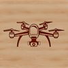Free Drone Vector Art A vector illustration of a modern unmanned aerial vehicle (UAV) or drone in flight.
