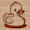 Digital Bird Illustration Download A digital representation of a bird commonly referred to as a duck.