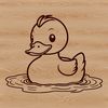 A detailed illustration of a duck in a vector format.