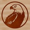 Bold Eagle Illustration A majestic bird of prey with a sharp head and piercing gaze, depicted in bold vector lines.