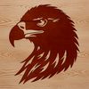 Elegant Bird Portrait A detailed illustration of a bird's head with sharp talons and feathers, suitable for vector art and design.