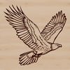 Beautiful Bird Illustration SVG A free eagle clip art illustration created in vector format.