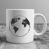 Earth Illustration in Digital Format An illustrative representation of the planet Earth in a digital format.