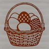 Free Vector Art for Easter Celebrations A traditional Easter egg with intricate designs, suitable for vector art or clipart.