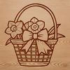 An isolated SVG design of a single daffodil flower in full bloom, ideal for nature-inspired graphics.