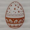 Colorful Easter Egg Vector Graphics A vector illustration of a decorated Easter egg with intricate designs.