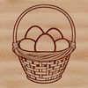 Easter Decorations Clip Art SVG A high-quality digital illustration of an Easter egg in a classic design.
