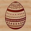 Decorated Easter Egg Icon SVG A decorated Easter egg icon designed as a vector graphic.