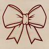 Free Bow Template for Personal Use A simple, decorative bow with rounded ends, suitable for various crafts and designs.
