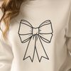 Bow Decoration Vector Art A decorative bow vector graphic for crafting and design projects.