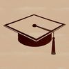 Traditional Graduation Cap Icon A stylized illustration of a traditional graduation cap symbolizing academic achievement.