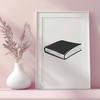 A stylized illustration of an open book with pages, suitable for educational contexts or as vector art.