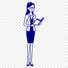 Teacher Silhouette SVG A simple illustration of a woman in a teaching role, designed as vector art for various uses.