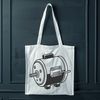 High-resolution SVG image of a detailed electric motor, suitable for vector design and cutting machine applications.