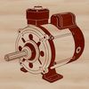 High-resolution SVG motor graphic illustration.