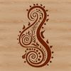 Ornate paisley pattern in vector design format, suitable for various applications.