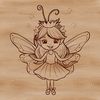 Mythic Creature Vector Art A delicate, mythical creature from a fairy tale, designed as a vector graphic for various applications.