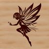 Illustration of a mythical fairy character in a whimsical setting.