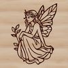 A fantasy creature from fairy tale mythology with delicate wings and a mischievous grin.