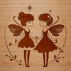 A colorful illustration of a mythical fairy, created as vector art for digital design and cutting machine projects.