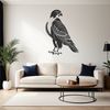 Bird Silhouette Design for Commercial Use A detailed illustration of a falcon bird in vector format, suitable for commercial and personal use.