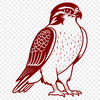 Free Vector Bird Designs - Falcon A high-resolution SVG silhouette of a falcon animal in motion.