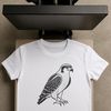 Flighty Falcon Silhouette SVG A high-resolution vector illustration of a falcon in flight, perfect for personal or commercial projects.