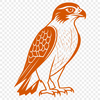 Falcon SVG Graphic Illustration Falcon bird in flight, designed as a vector graphic for cutting machines and other applications.