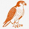 Falcon bird silhouette in vector format