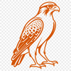 Beautiful Vector Art Falcon Symbol An intricately designed vector image of a falcon, ideal for cutting machines like Cricut or laser engraving.